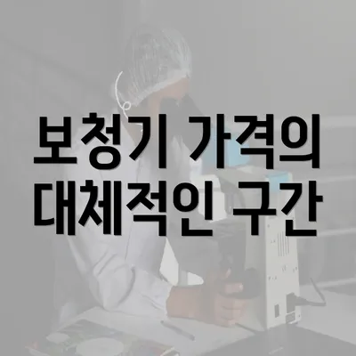 보청기 가격의 대체적인 구간