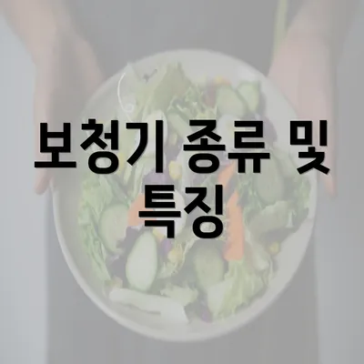 보청기 종류 및 특징