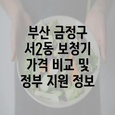 부산 금정구 서2동 보청기 가격 비교 및 정부 지원 정보