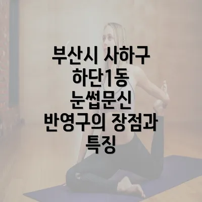 부산시 사하구 하단1동 눈썹문신 반영구의 모든 것