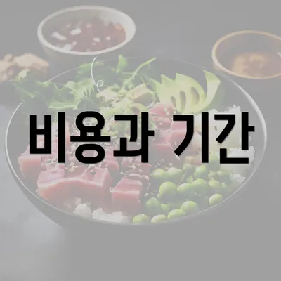 비용과 기간