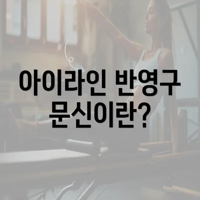 아이라인 반영구 문신이란?