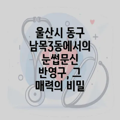 울산시 동구 남목3동에서의 눈썹문신 반영구, 그 매력의 비밀