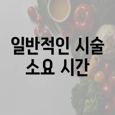 일반적인 시술 소요 시간