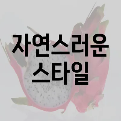 자연스러운 스타일