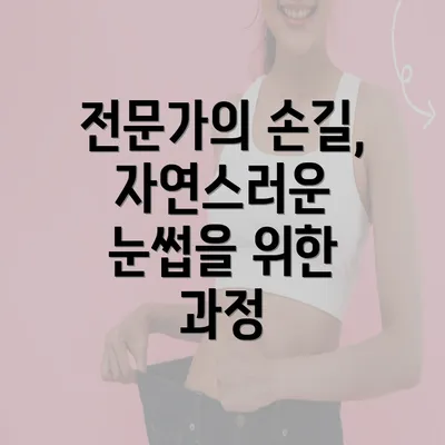 전문가의 손길, 자연스러운 눈썹을 위한 과정