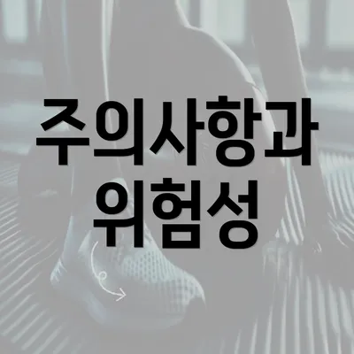 주의사항과 위험성