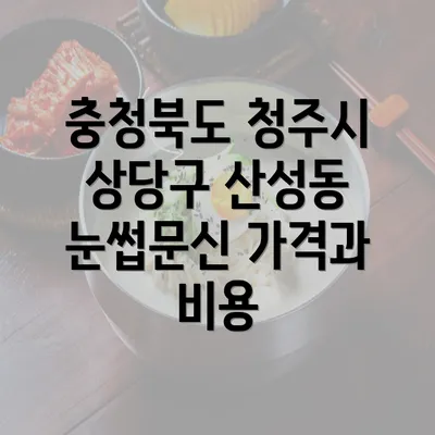 충청북도 청주시 상당구 산성동 눈썹문신 반영구 매장 소개