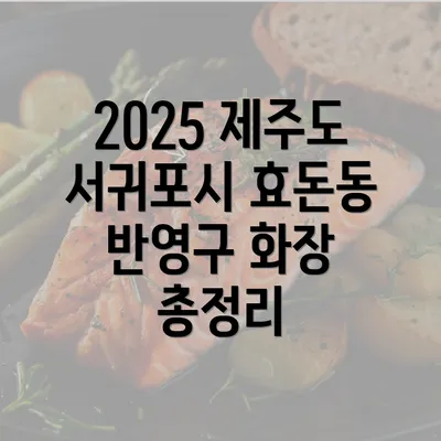 2025 제주도 서귀포시 효돈동 반영구 화장 총정리