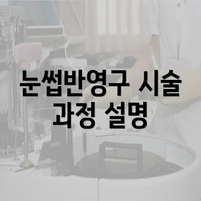 눈썹반영구 시술 과정 설명