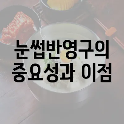 눈썹반영구의 중요성과 이점