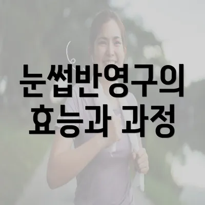 눈썹반영구의 효능과 과정