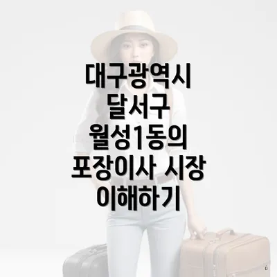 대구광역시 달서구 월성1동의 포장이사 시장 이해하기