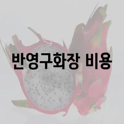 반영구화장 비용