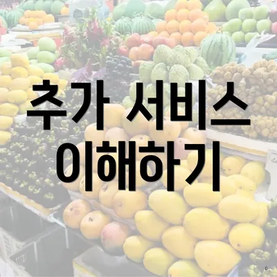 추가 서비스 이해하기