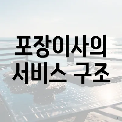 포장이사의 서비스 구조