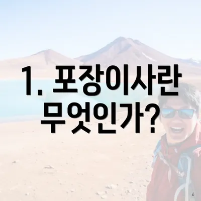 1. 포장이사란 무엇인가?