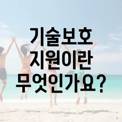 기술보호 지원이란 무엇인가요?