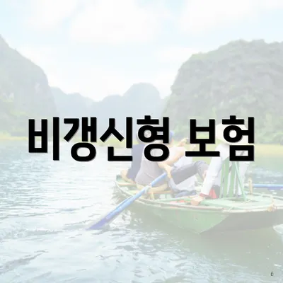 비갱신형 보험