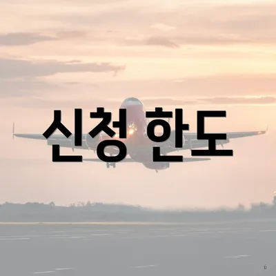 신청 한도