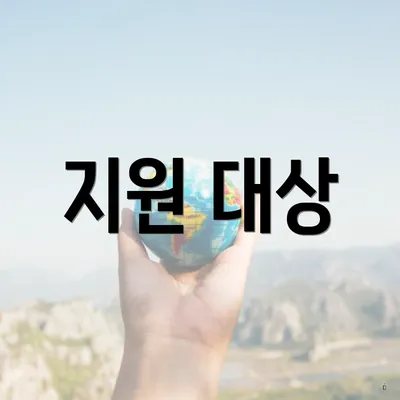 지원 대상