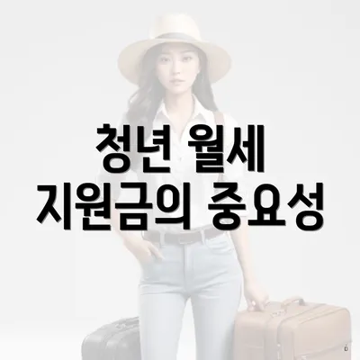 청년 월세 지원금의 중요성