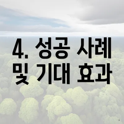 4. 성공 사례 및 기대 효과
