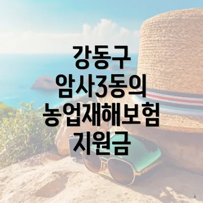 강동구 암사3동의 농업재해보험 지원금