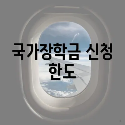 국가장학금 신청 한도