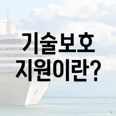기술보호 지원이란?