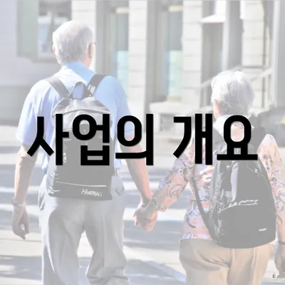 사업의 개요