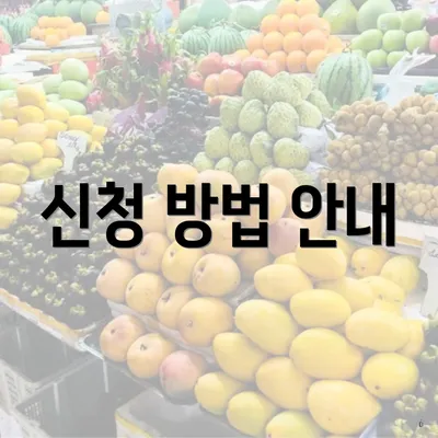 신청 방법 안내