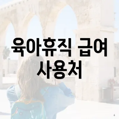 육아휴직 급여 사용처