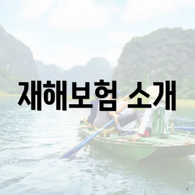 재해보험 소개