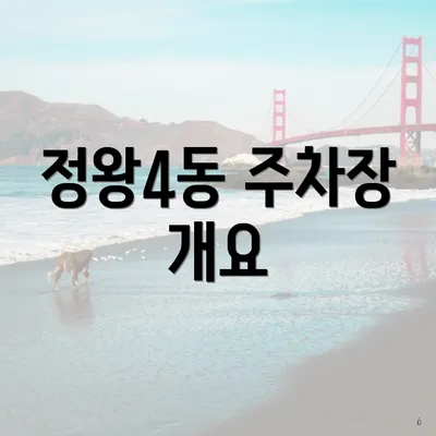 정왕4동 주차장 개요