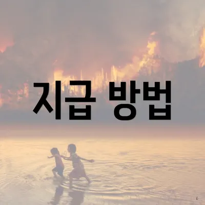 지급 방법