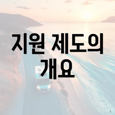 지원 제도의 개요