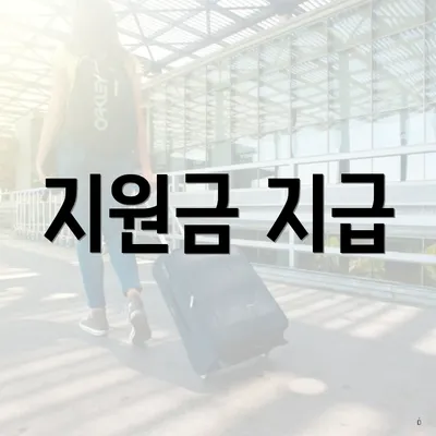 지원금 지급