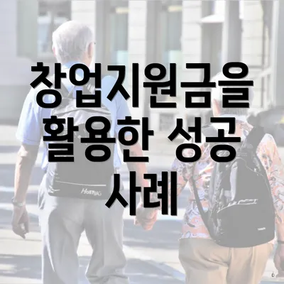 창업지원금을 활용한 성공 사례