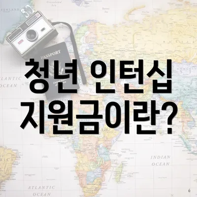 청년 인턴십 지원금이란?