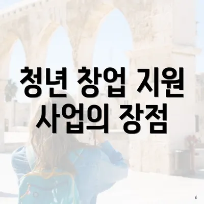 청년 창업 지원 사업의 장점