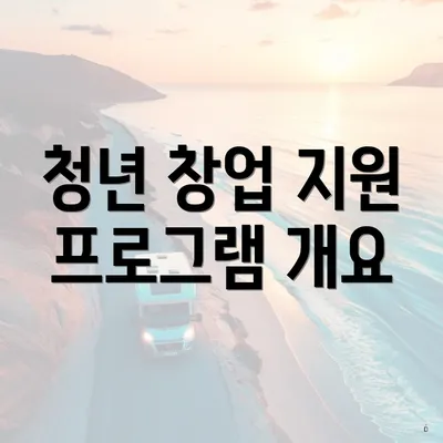 청년 창업 지원 프로그램 개요