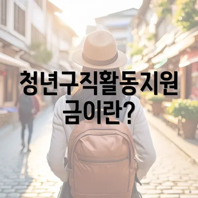 청년구직활동지원금이란?