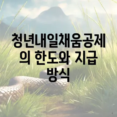 청년내일채움공제의 한도와 지급 방식