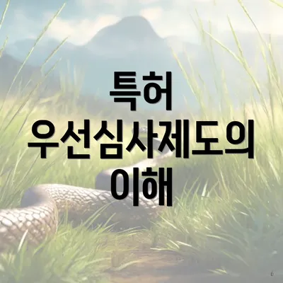 특허 우선심사제도의 이해