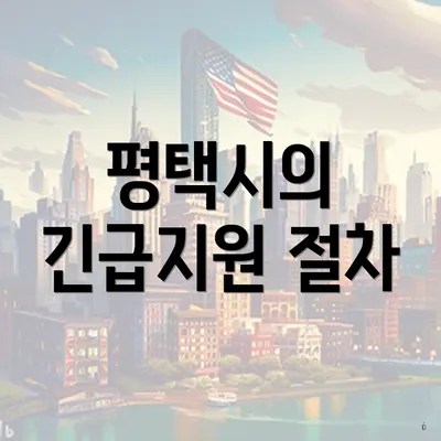 평택시의 긴급지원 절차