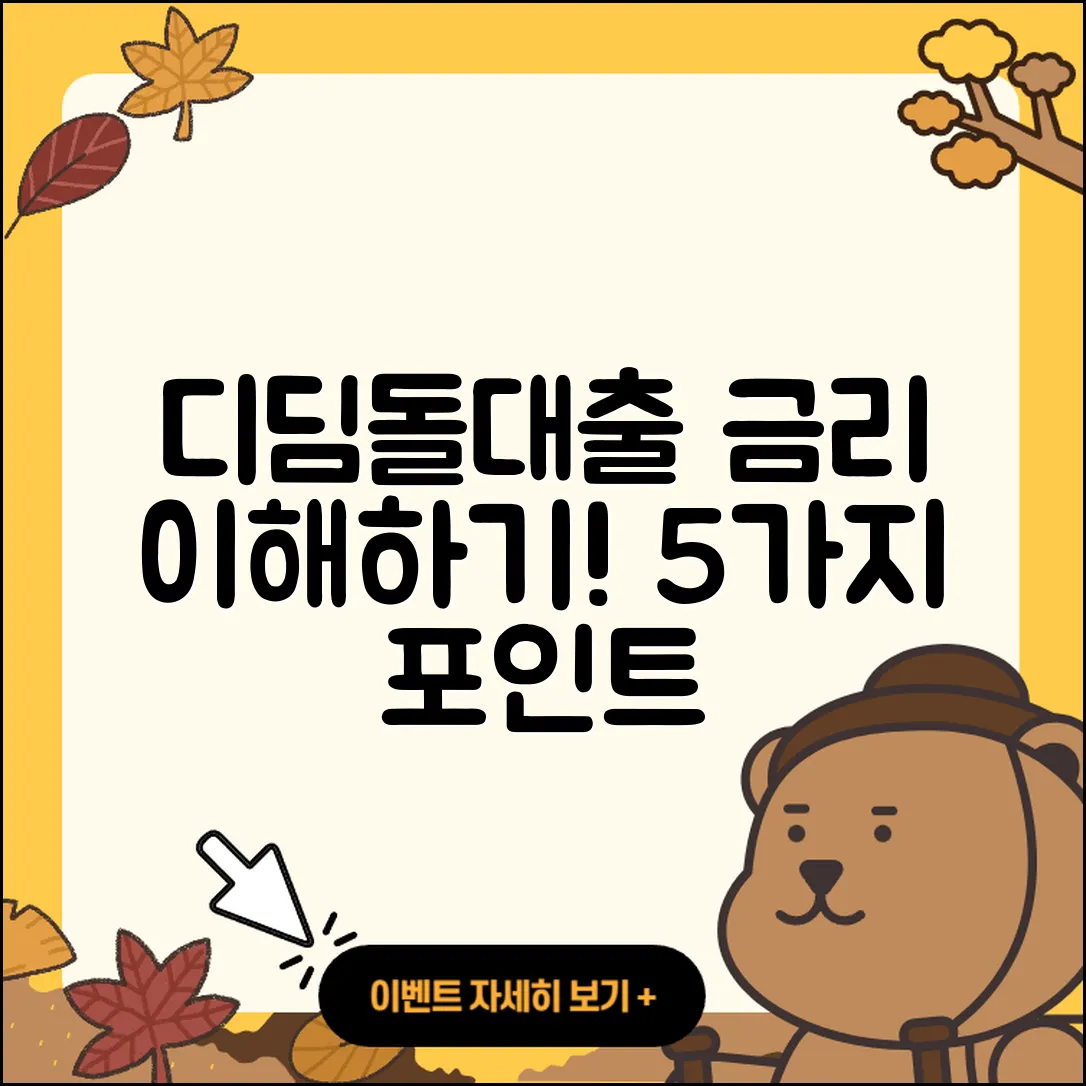 디딤돌대출 금리 완벽 이해를 위한 5가지 포인트