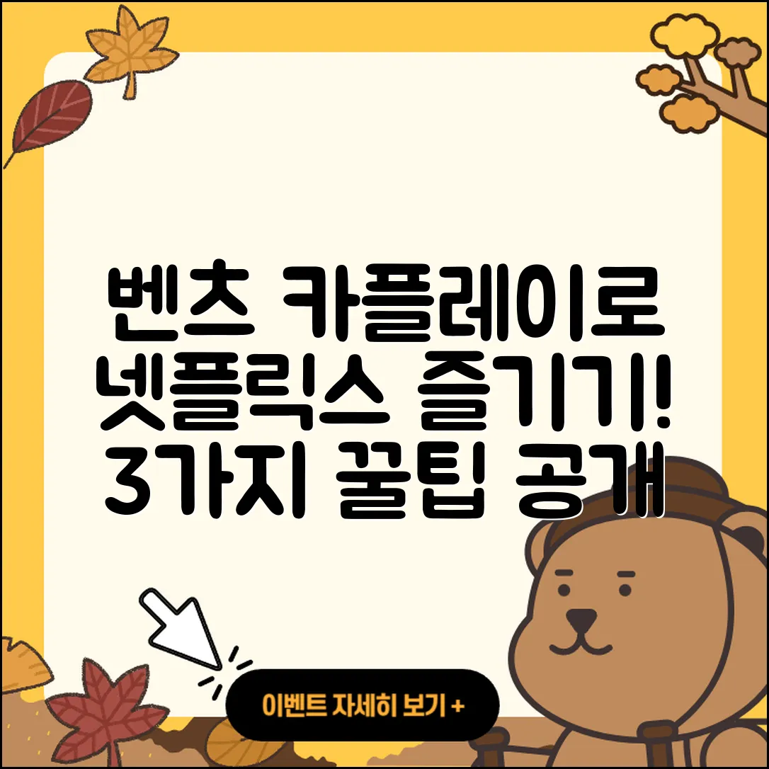 벤츠 카플레이로 넷플릭스 3가지 방법
