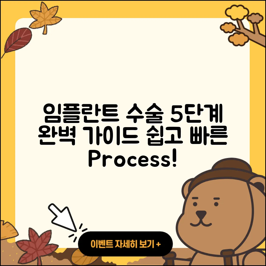 임플란트 수술 과정 5단계 완벽 가이드